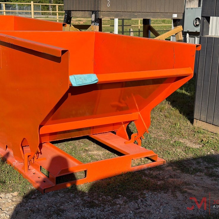 NEW 2YD SELF DUMPING HOPPER W/ FORK POCKETS