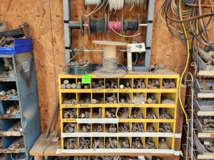 wire-&-misc.-hardware-including-storage-bin-&-work-bench-image-1