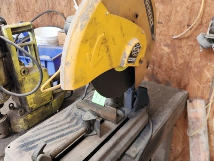 dewalt-chop-saw-w/-extra-misc.-disc-on-wall-image-3
