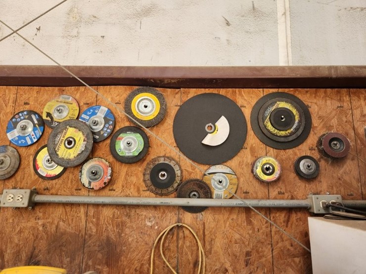 dewalt-chop-saw-w/-extra-misc.-disc-on-wall-image-5