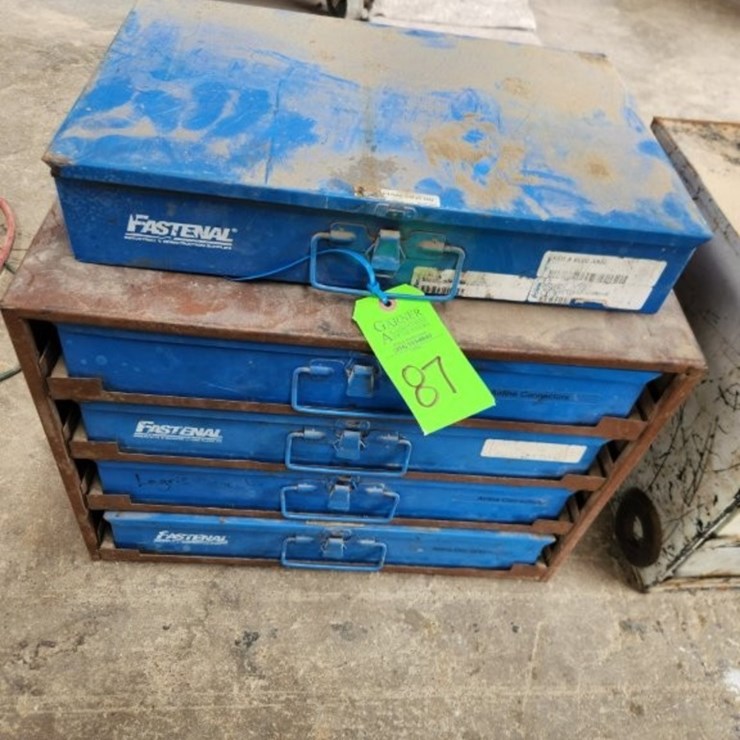 Fastenal Parts Cabinet & Contents
