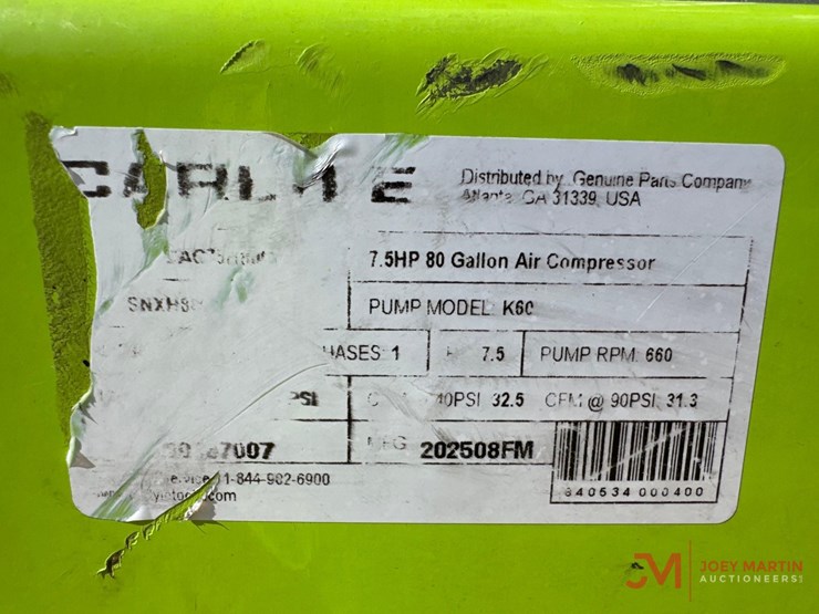 unused-carlyle-80-gallon-electric-air-compressor-image-11