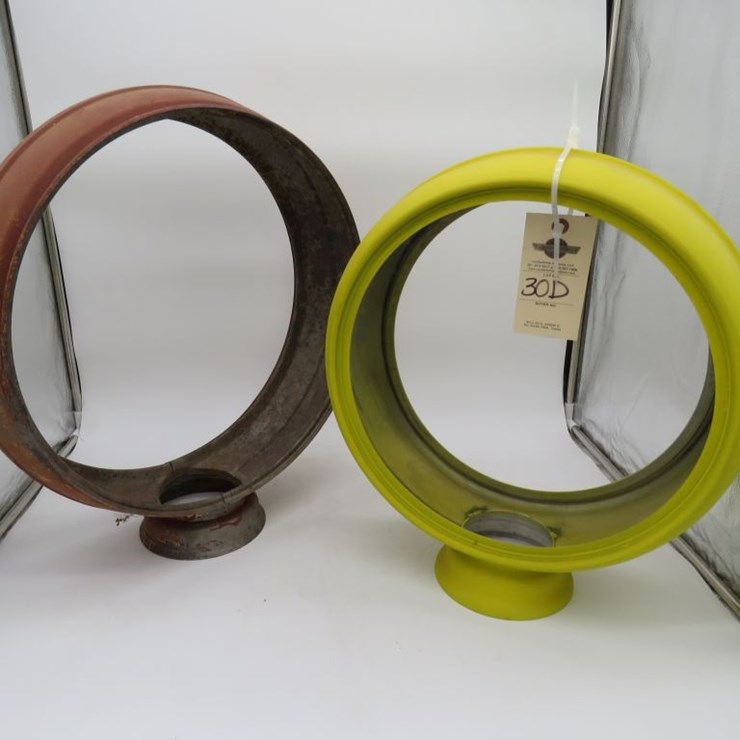 Pair of Metal Globe Rings