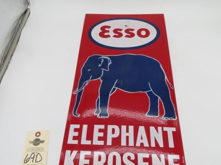 esso-elephant-kerosene-porcelain-pump-plate-image-1