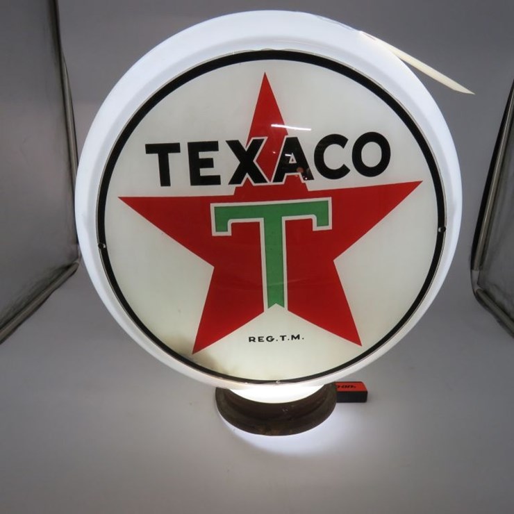 Texaco Glass Gas Pump Globe