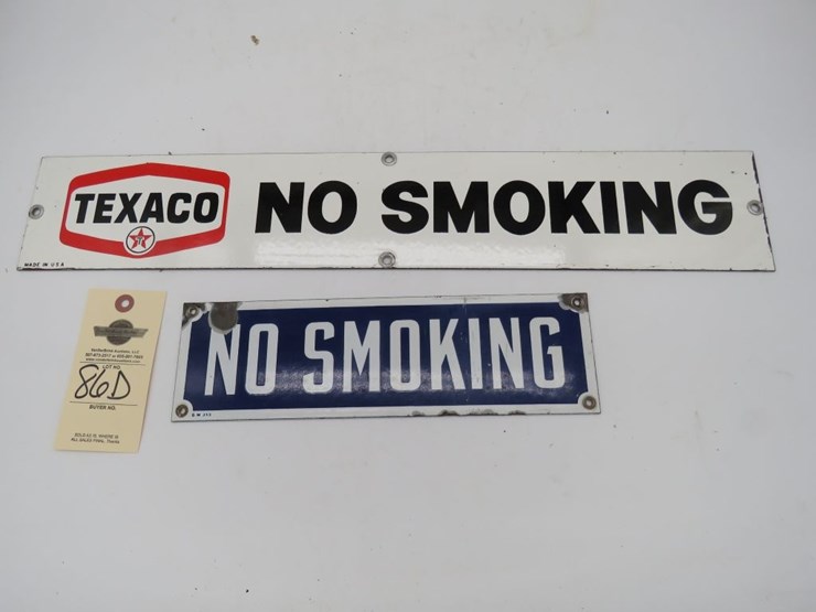 texaco-no-smoking-porcelain-plates-image-1