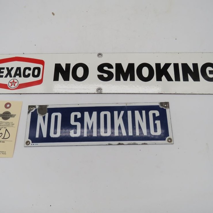 Texaco No Smoking Porcelain Plates