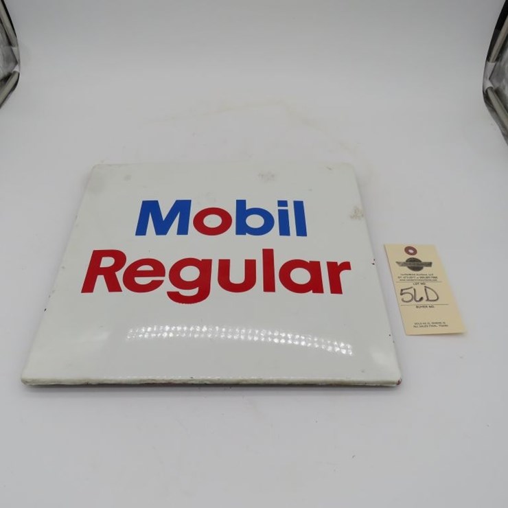 Mobil Regular Porcelain Pump Plate