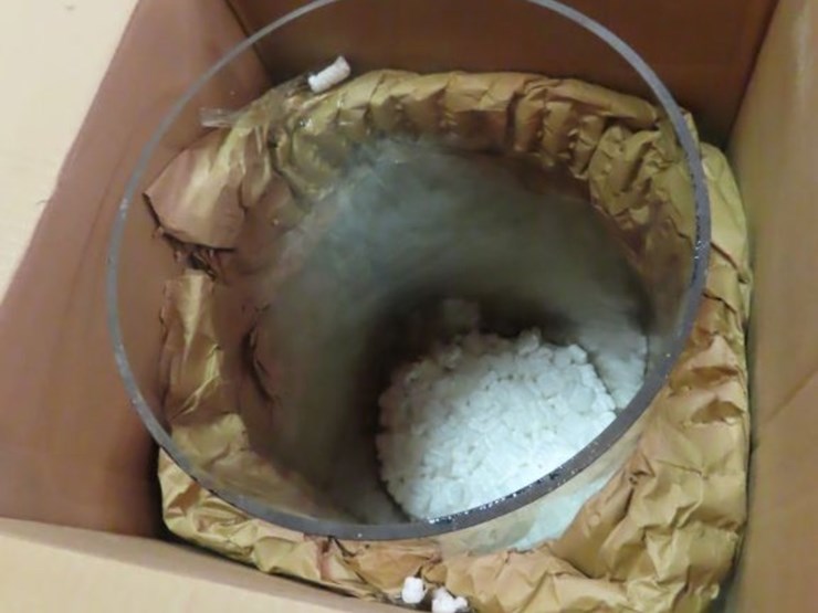 glass-10-gallon-gas-pump-cylinder-in-box-and-1-cracked-10-gallon-cylinder-as-a-pair-image-1