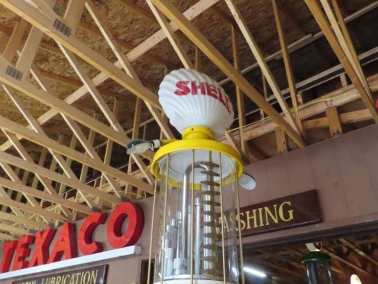 correct-measure-company-10-galloon-upright-visible-gas-pump-with-shell-milk-glass-globe-image-15