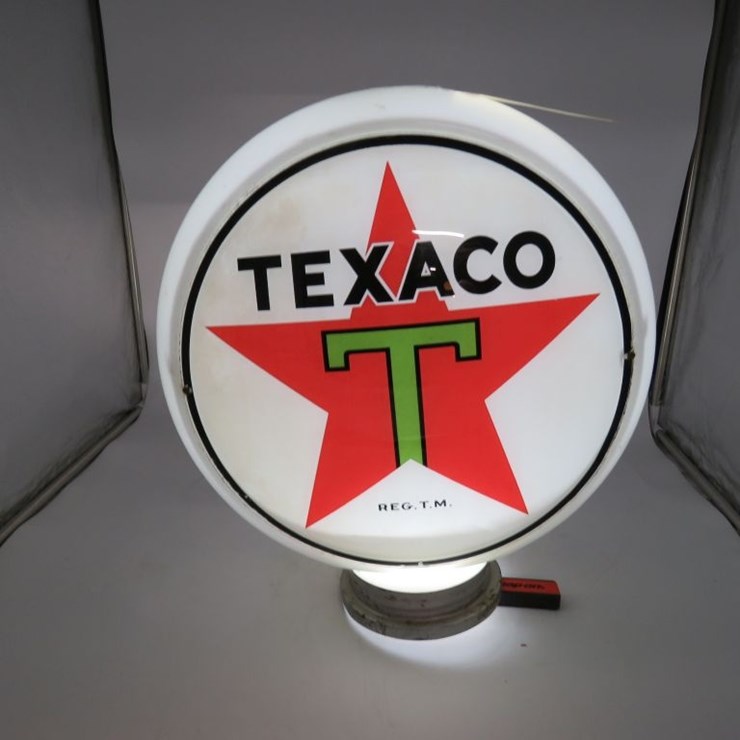 Texaco Glass Gas Pump Globe
