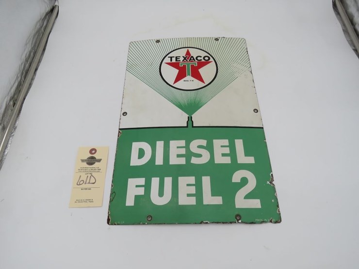 texaco-diesel-fuel-#2-porcelain-pump-plate-image-1