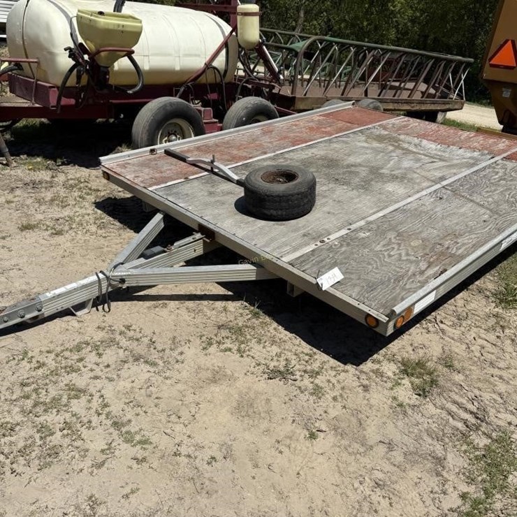 100" x 10' Sled Bed Snowmobile Trailer
