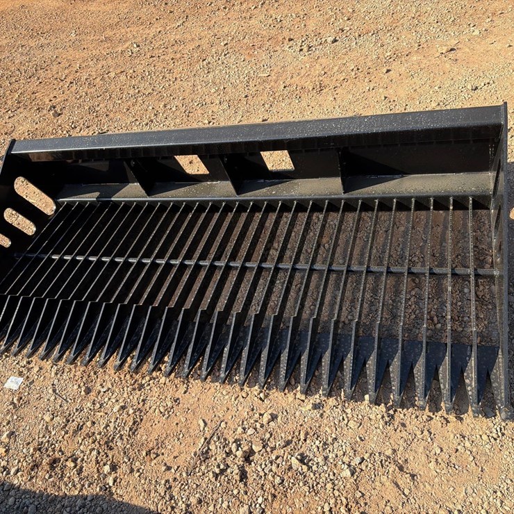 UNUSED WOLVERINE 84" SKID STEER SIEVE SHOVEL