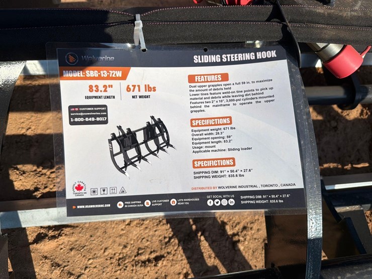 unused-wolverine-sbg-13-72w-skid-steer-brush-grapple-image-4