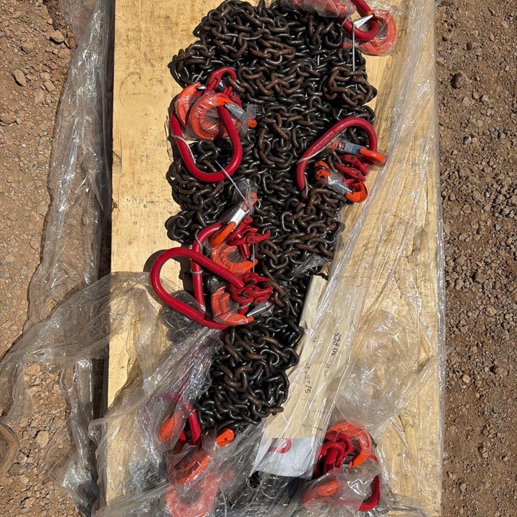 UNUSED 5/16" 7FT G80 CHAIN SLING DOUBLE