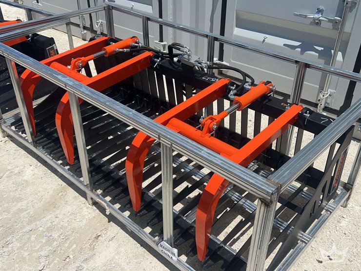2026-pabreak-dual-cylinder-hydraulic-grapple-rake-skid-steer-attachment-image-2