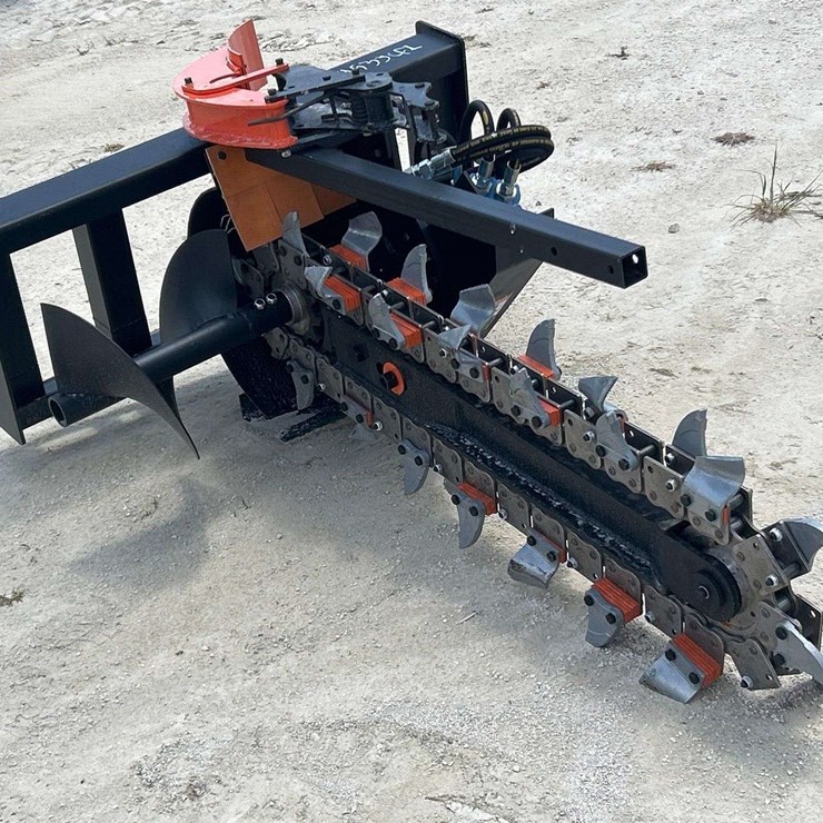 2026 Pabreak Cylinder Hydraulic Trencher Skid Steer Attachment