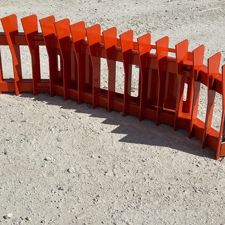 2026 Pabreak Forward-Facing Root Rake Skid Steer Attachment