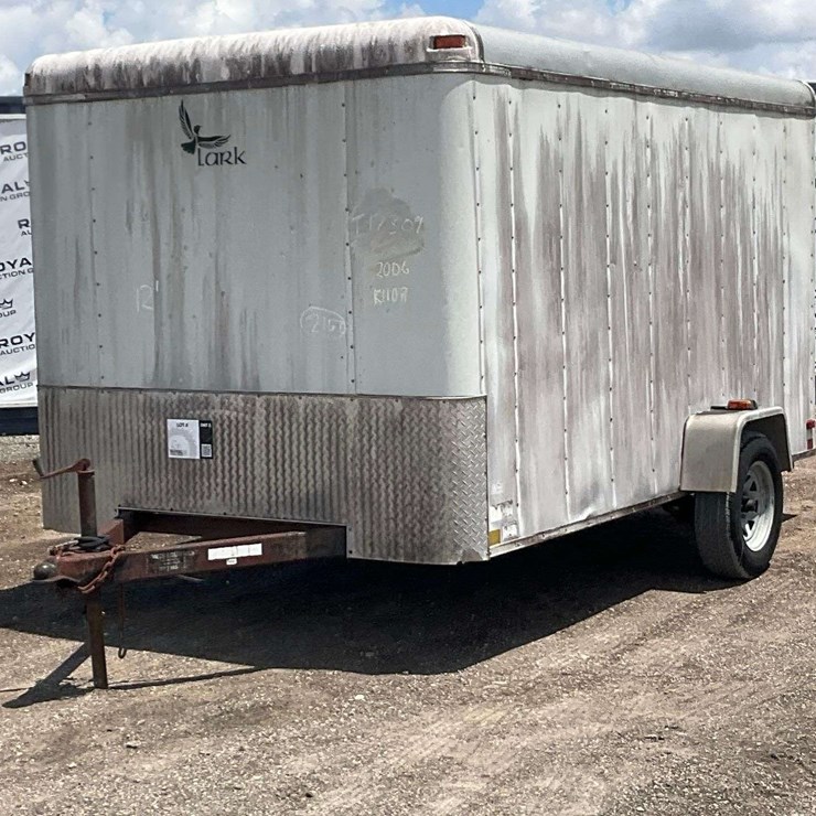 Lark 12ft S/A Enclosed Cargo Trailer.