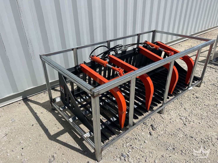 2026-pabreak-dual-cylinder-hydraulic-grapple-rake-skid-steer-attachment-image-2