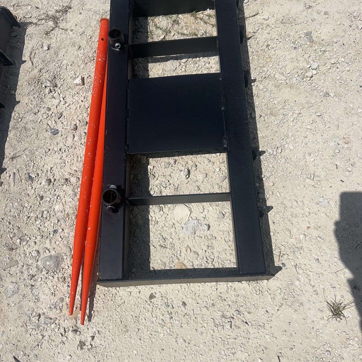 2026 Pabreak Dual-Prong Hay Bale Spear Skid Steer Attachment