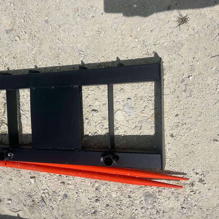 2026 Pabreak Dual-Prong Hay Bale Spear Skid Steer Attachment