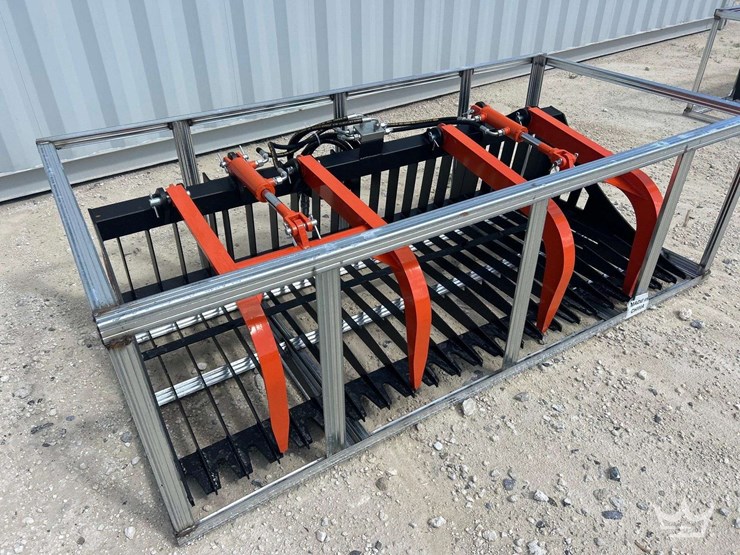 2026-pabreak-dual-cylinder-hydraulic-grapple-rake-skid-steer-attachment-image-2
