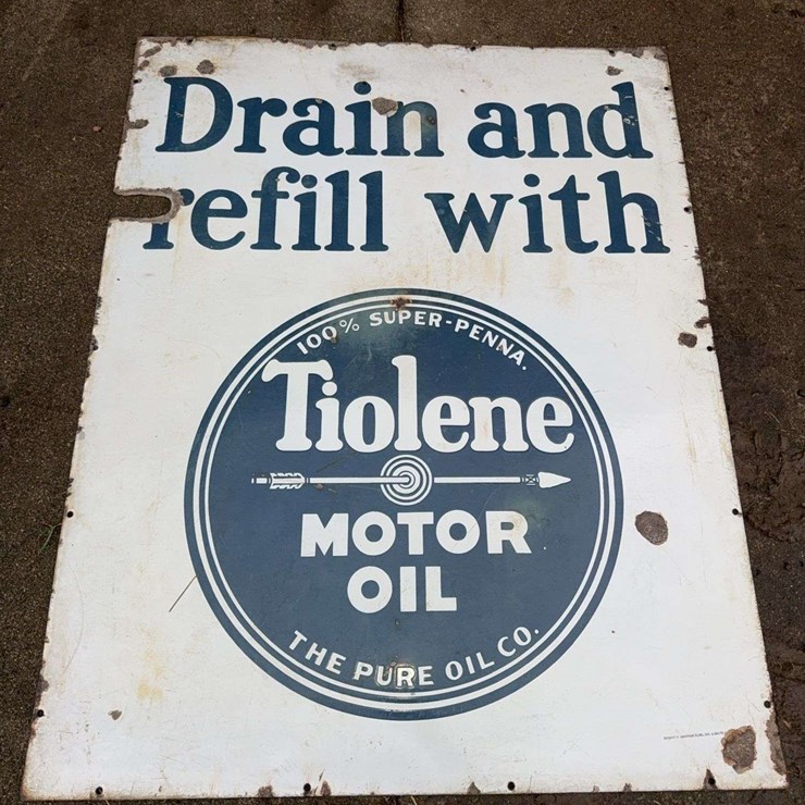 Tiolene Oil sign