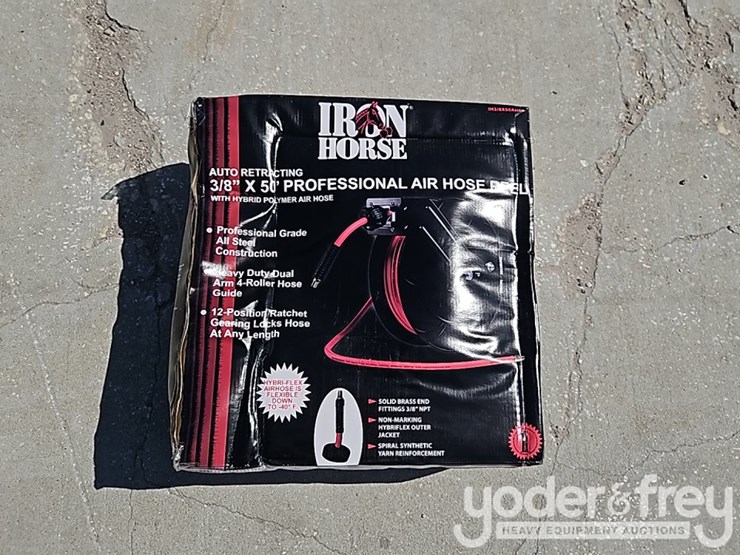 unused-iron-horse-auto-air-hose-reel.-3/8"-x-50'-image-3