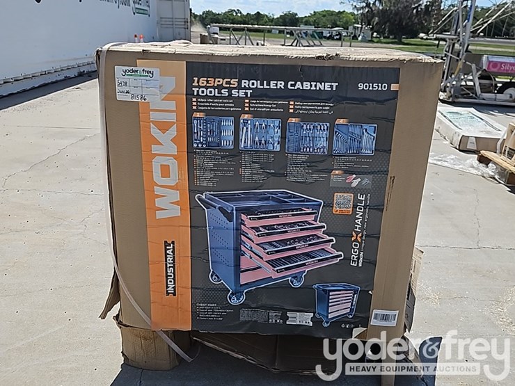 unused-wokin-163-piece-tool-kit,-6-drawer-roll-around-tool-center-image-5