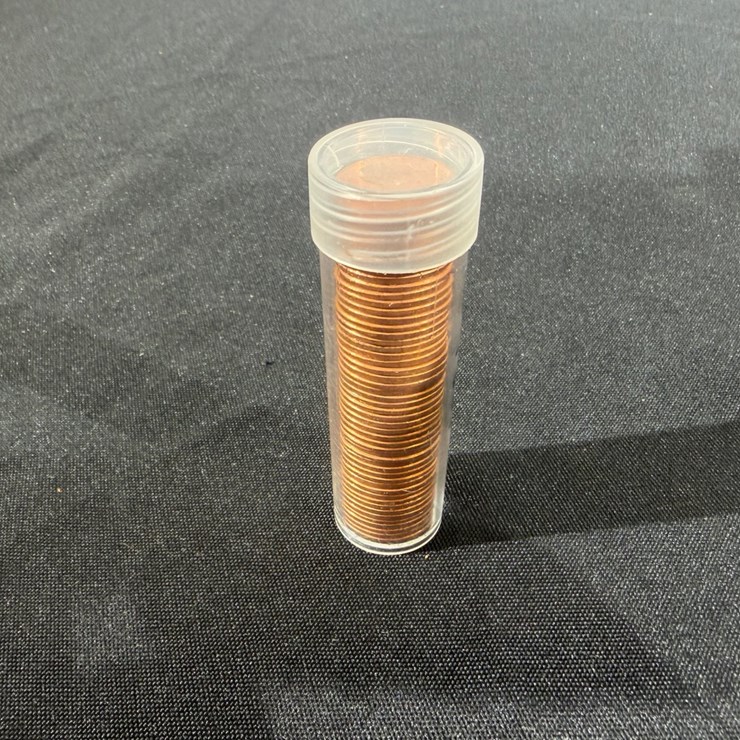 #36162 • 1991 LINCOLN MEMORIAL CENT PENNY, UNCIRCUALTED BU, 1 ROLL 50 COINS