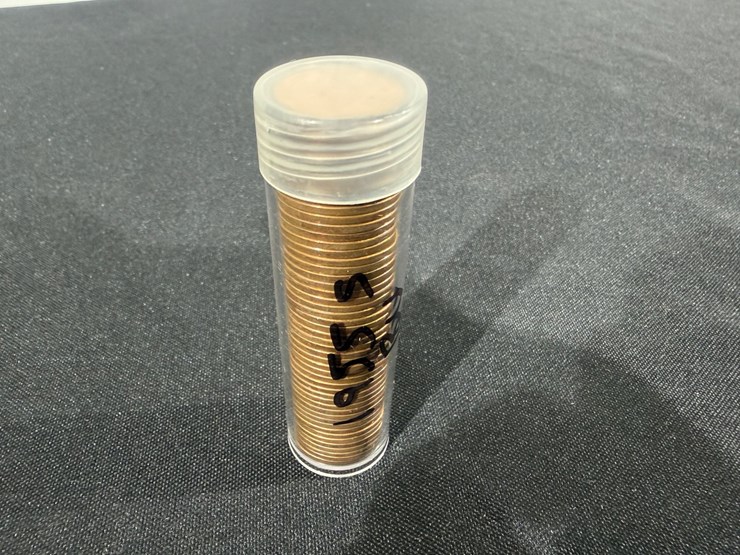 #36158-•-1955-uncirculated-bu-,-1-roll-50-pennies-image-2