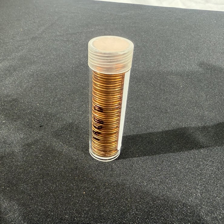 #36161 • 1968 D LINCOLN MEMORIAL CENT PENNY ROLL, 50 COINS UNCIRCULATED BU