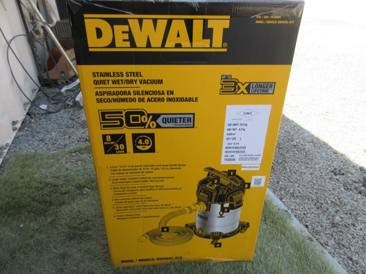 new-unused-dewalt-stainless-steel-wet/dry-vacuum,-image-4