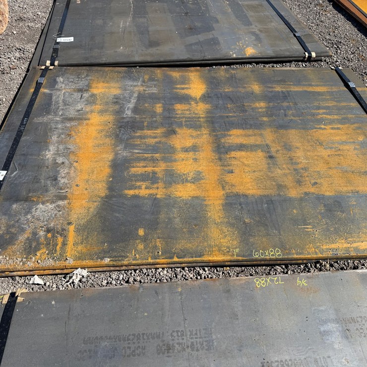 #73 • QTY(2) 60" X 88" X 1" STEEL PLATES