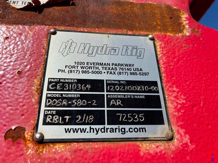 hydra-rig-580-injector-head-assy.-(rebuilt-2018)-image-8