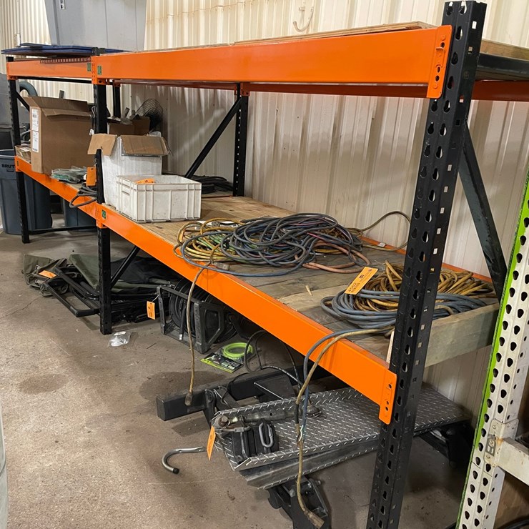 #4559 • (2) Sections of Pallet Racking