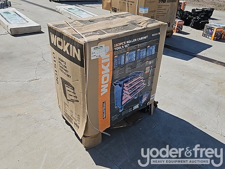 unused-wokin-163-piece-tool-kit,-6-drawer-roll-around-tool-center-image-4