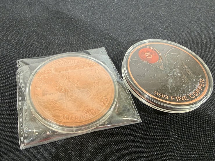#36164-•-copper-bullions-round-.999,-lot-of-2-new-death-una-and-the-lion-image-2