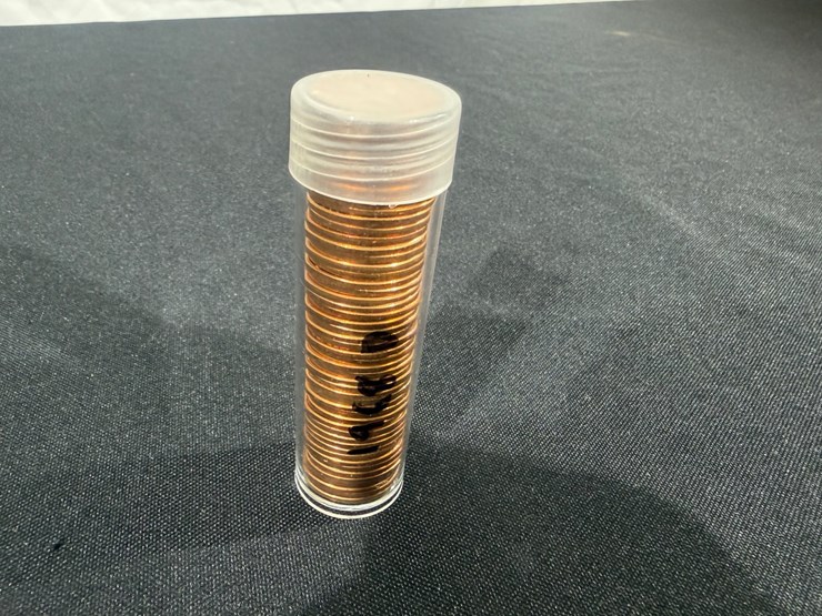 #36161-•-1968-d-lincoln-memorial-cent-penny-roll,-50-coins-uncirculated-bu-image-2