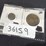 #36159-•-1842-half-dime-silver,-and-1854-one-large-cent,-braided-hair-image-1