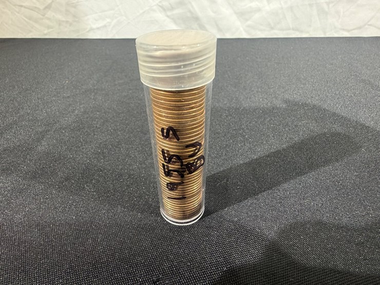 #36158-•-1955-uncirculated-bu-,-1-roll-50-pennies-image-4