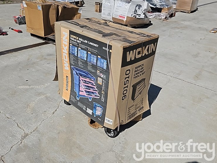unused-wokin-163-piece-tool-kit,-6-drawer-roll-around-tool-center-image-3