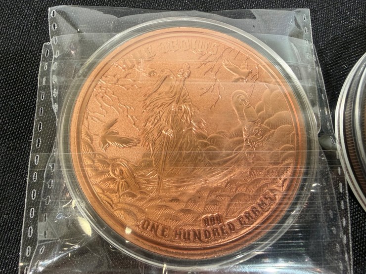 #36164-•-copper-bullions-round-.999,-lot-of-2-new-death-una-and-the-lion-image-3