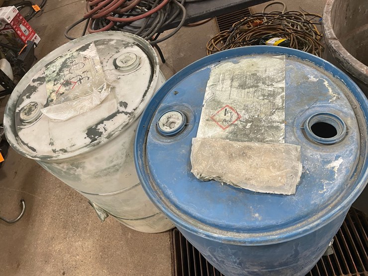 #4603-•-rolling-garbage-can-with-(2)-poly-barrels-image-5