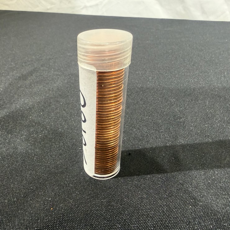 #36160 • 1974 D LINCOLN MEMORIAL CENT PENNY ROLL, 50 COINS UNCIRCULATED BU