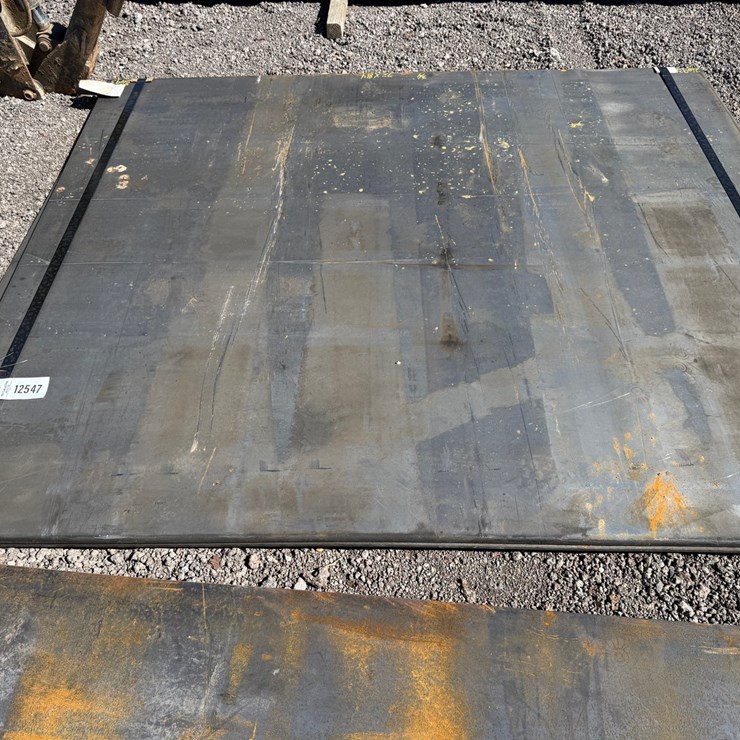 #75 • QTY(2) 72" X 84" X 3/4" STEEL PLATES
