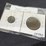 #36159-•-1842-half-dime-silver,-and-1854-one-large-cent,-braided-hair-image-5