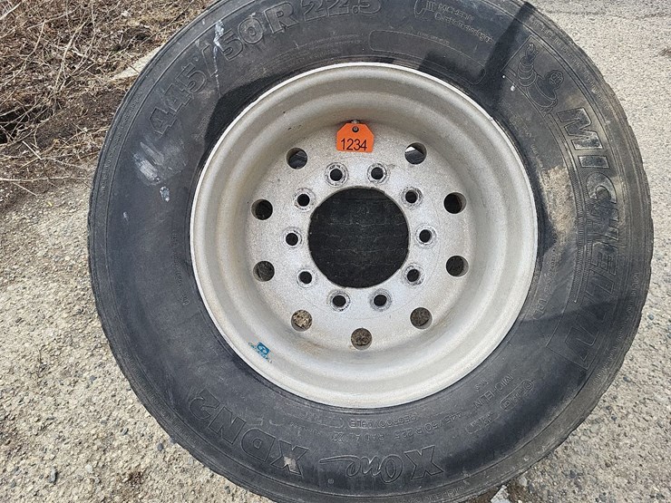 (2)-445/50r22.5-tires-w/aluminum-rims---tag-#1234-image-3